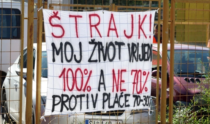 Štrajk u Cestama Šibenik legalan i nastavlja se