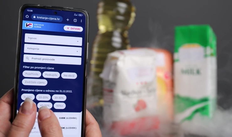 Aplikacija kretanje-cijena.hr