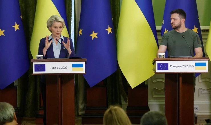 Ursula von der Leyen i Volodimir Zelenski