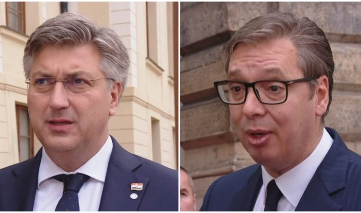 Andrej Plenković i Aleksandar Vučić