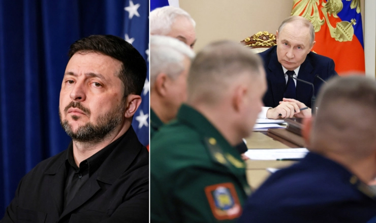 Volodimir Zelenski i Vladimir Putin 