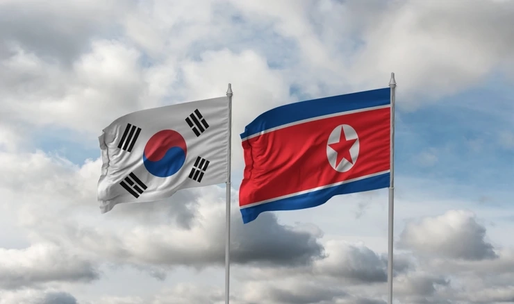 Južna i Sjeverna Koreja, zastave