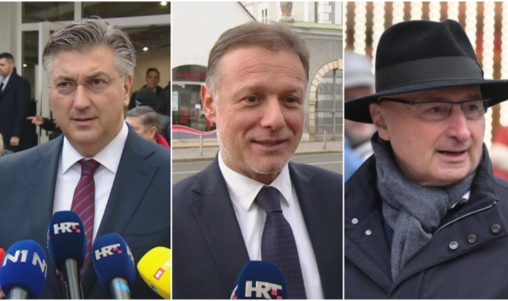 Plenković, Jandroković i Grlić Radman
