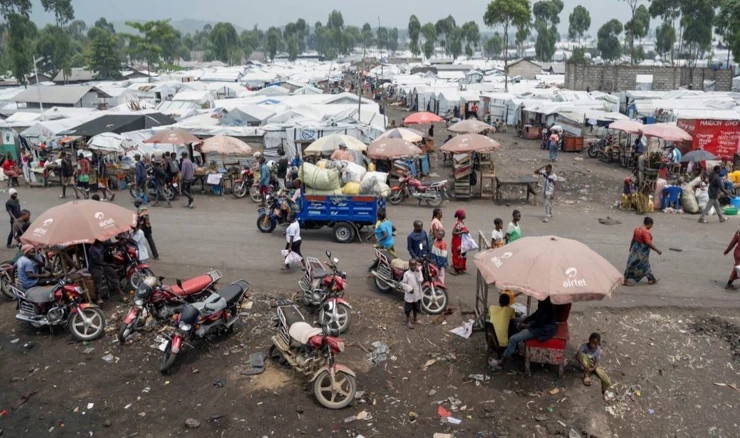 Kampovi Mugunga nakon što su pobunjenici M23 zauzeli grad Goma