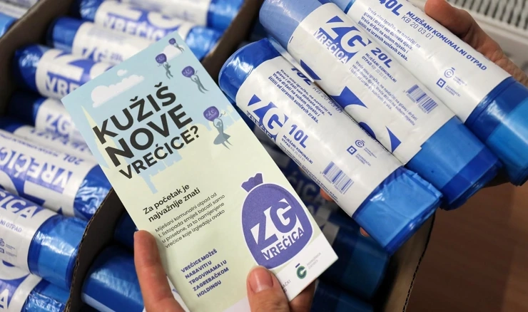 Nove vrećice za razvrstavanje otpada