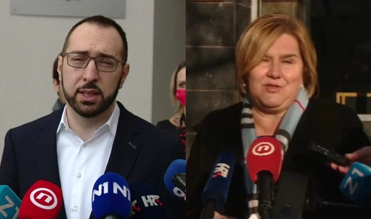 Tomislav Tomašević i Željka Markić