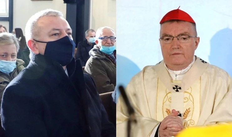 Ministar Darko Horvat i kardinal Josip Bozanić