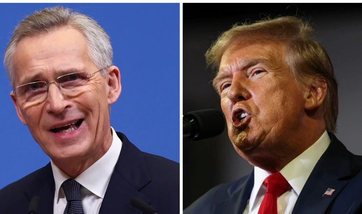 Jens Stoltenberg i Donald Trump