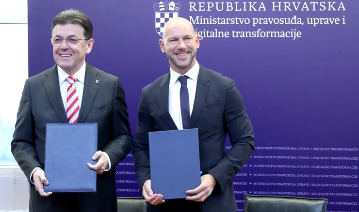 Potpisan sporazum o sudjelovanju RH na Web Summit u Lisabonu, Luka Burilović i Damir Habijan  