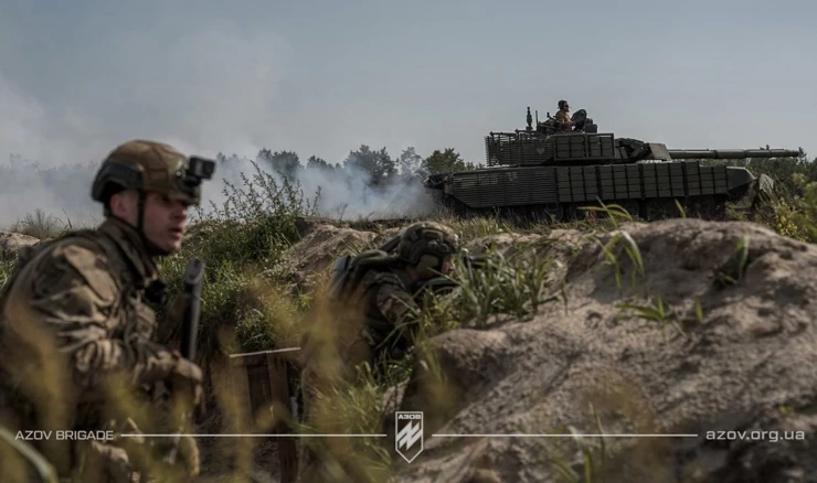 Vojnici 1. Korpusa Nacionalne garde Ukrajine "Azov"