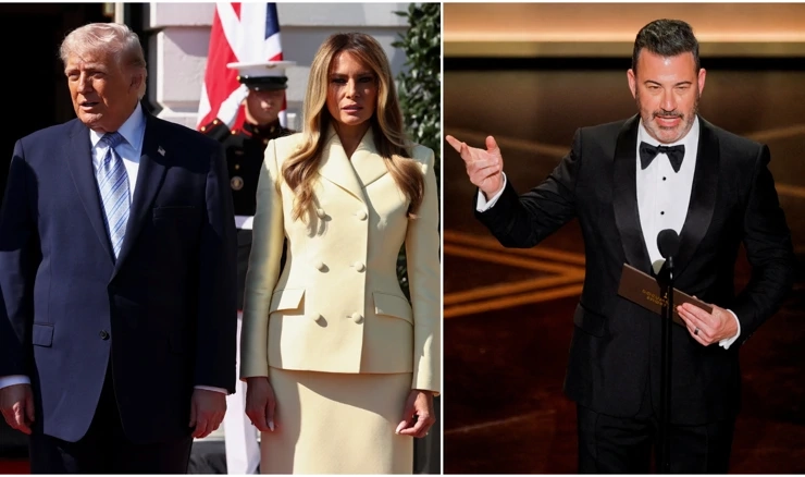 Donald i Melania Trump, Jimmy Kimmel