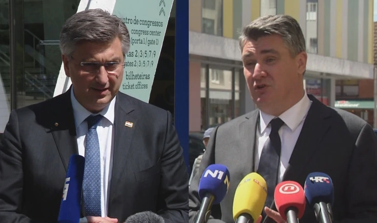 Andrej Plenković i Zoran Milanović