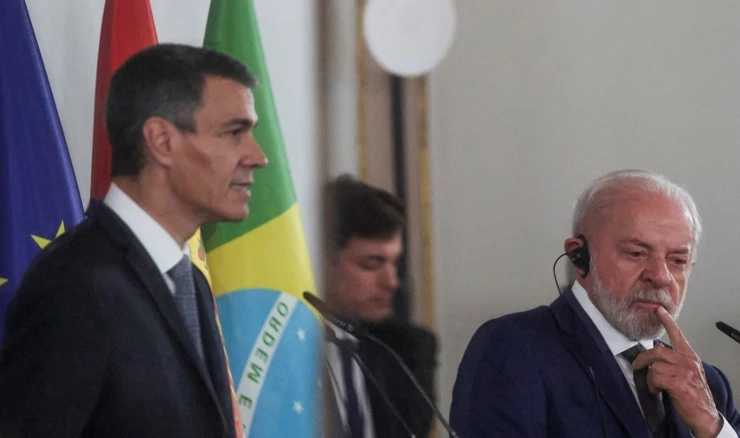 Pedro Sanchez i Luiz Inacio Lula da Silva