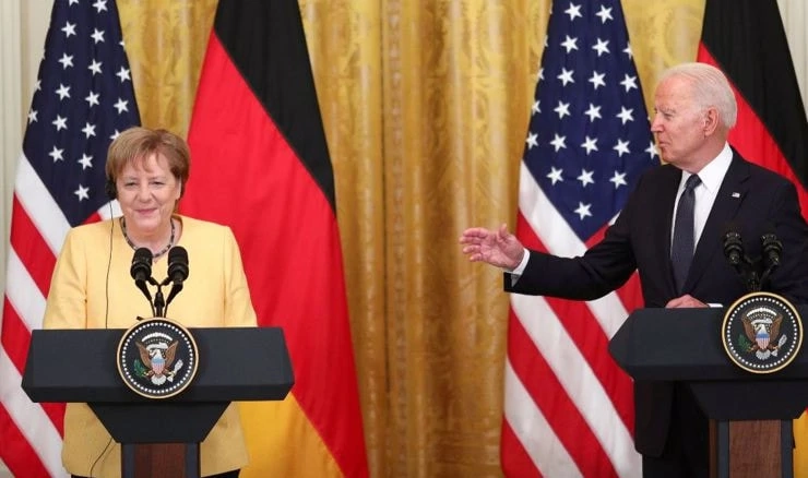 Angela Merkel i Joe Biden