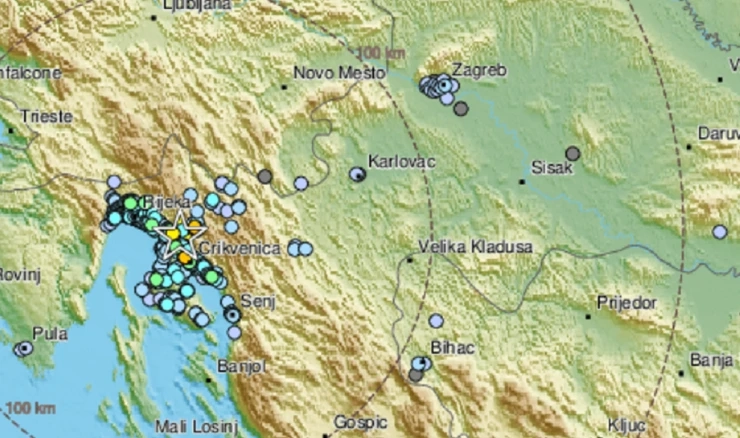 Potres na riječkom području