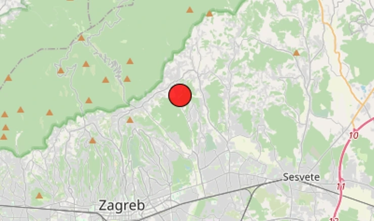 U Zagrebu i okolici sinoć se osjetio potres