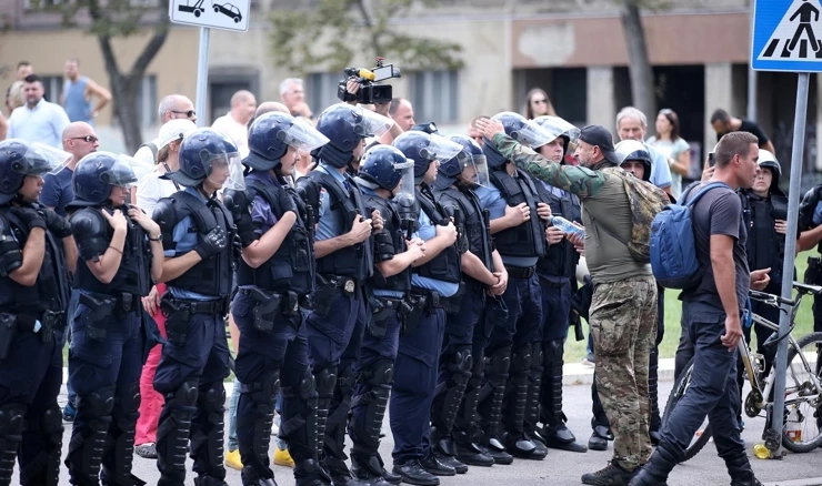 Osiguranje na subotnjem prosvjedu ispred HDZ-a