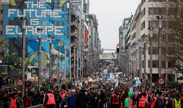 Prosvjed u Bruxellesu
