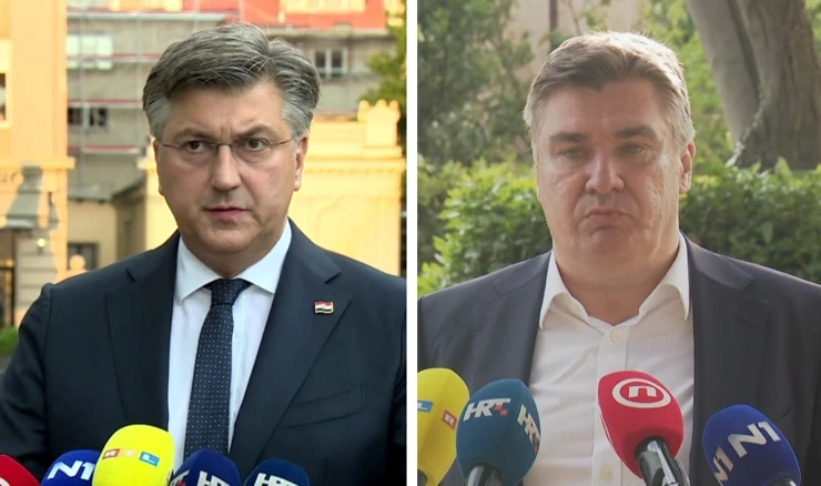 Andrej Plenković i Zoran Milanović
