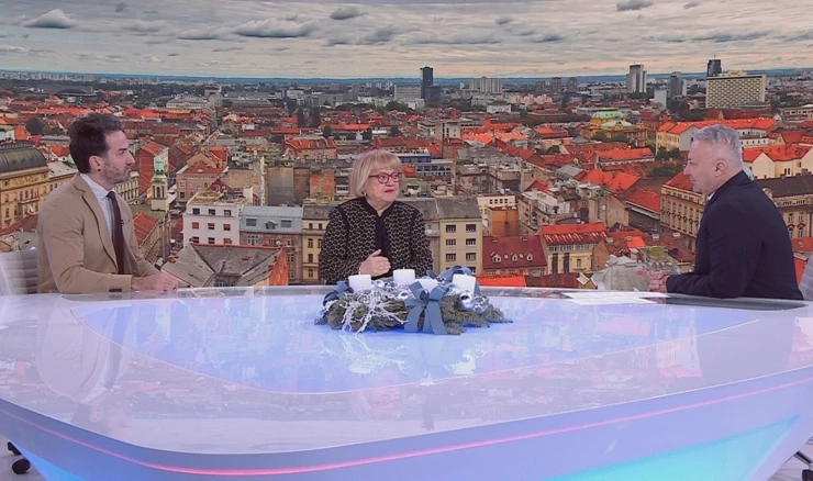 Anka Mrak-Taritaš i Marin Miletić u emisiji "Studio 4"