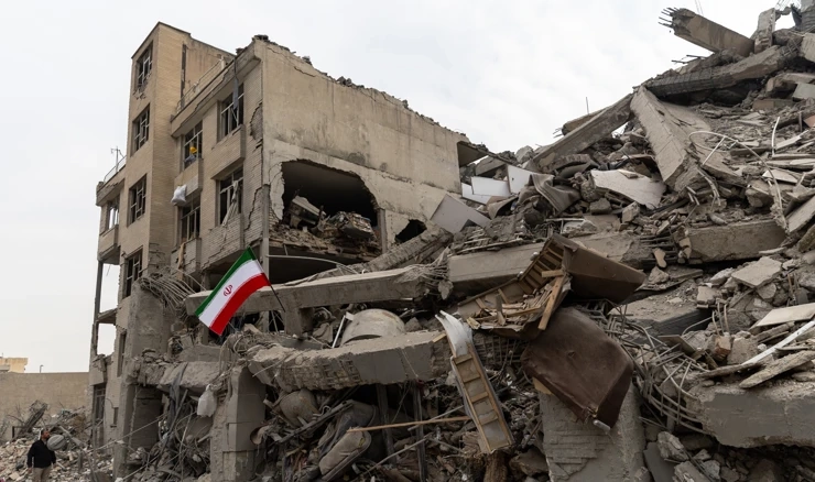 Kuća uništena u napadu na Teheran