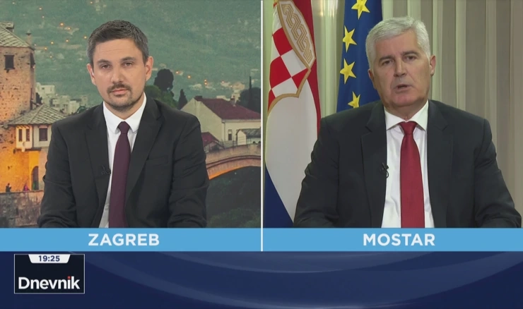 Dragan Čović u središnjem Dnevniku HTV-a
