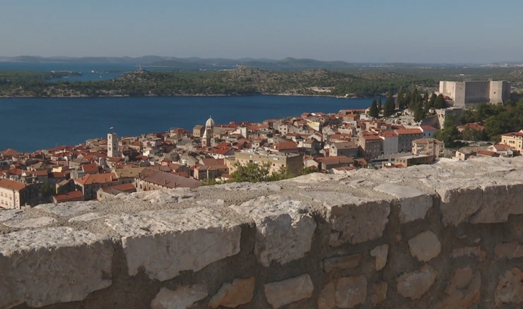 Pogled s tvrđave na Šibenik