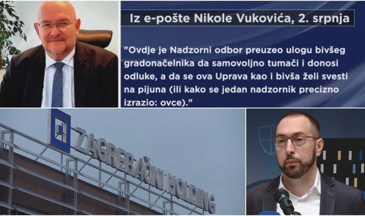 Prepucavanje bivših članova Uprave Zagrebačkog holdinga i gradske vlasti