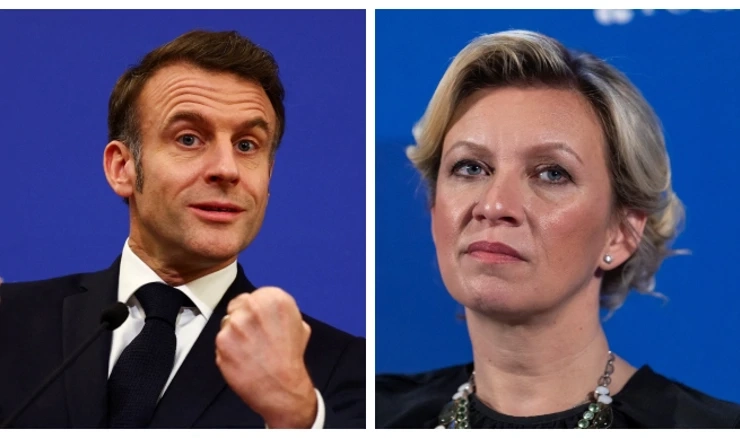 Macron i Zaharova