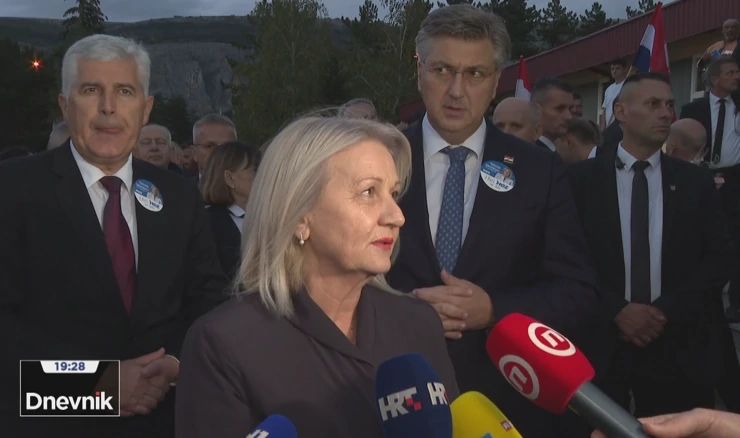 Borjana Krišto na skupu u Livnu