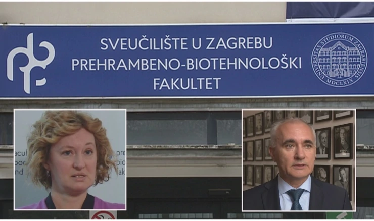 Bivša dekanica PBF-a Jadranka Frece i rektor Stjepan Lakušić