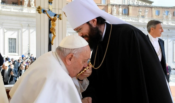Papa Franjo i mitropolit Antonij