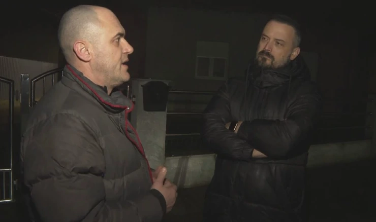 Josip Dabro i novinar Marin Ćurić
