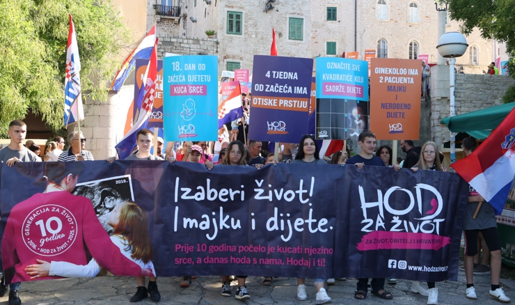 U Šibeniku "Hod za život"