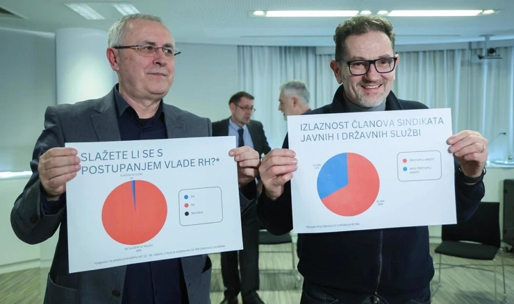  Zagreb: Konferencija za medije Sindikata javnih i državnih službi 