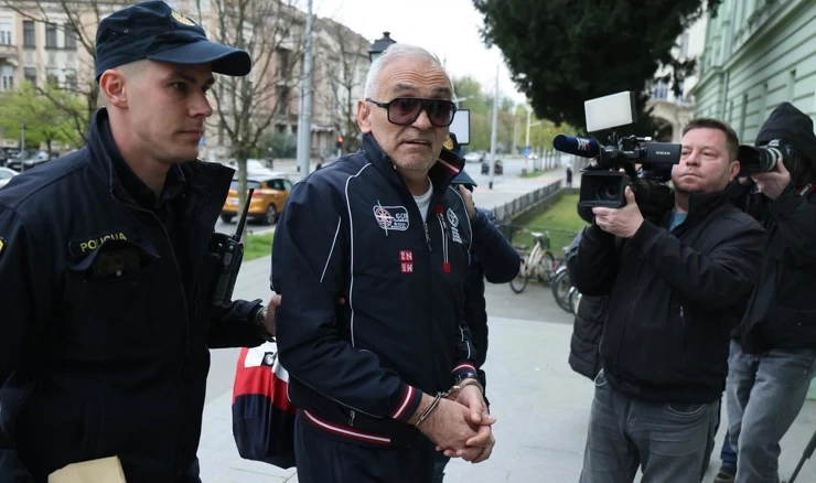  Osijek: Uhićeni sudac Mirko Živić dovezen je na Županijski sud kod istražnog suca 