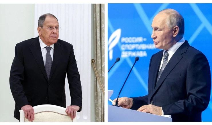 Sergej Lavrov i Vladimir Putin