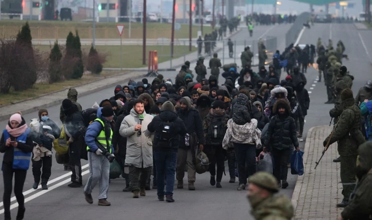 Migranti na bjelorusko-poljskoj granici