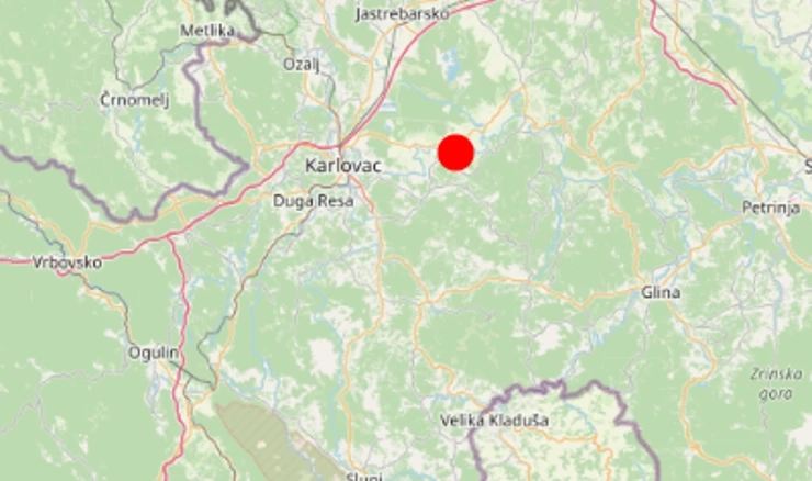 Umjeren potres kod Karlovca