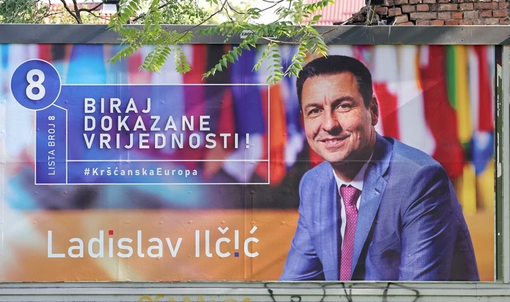 Ladislav Ilčić, plakat za europske izbore 