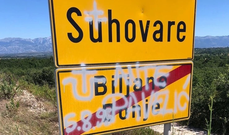 SNV: Grafiti mržnje u zadarskom zaleđu