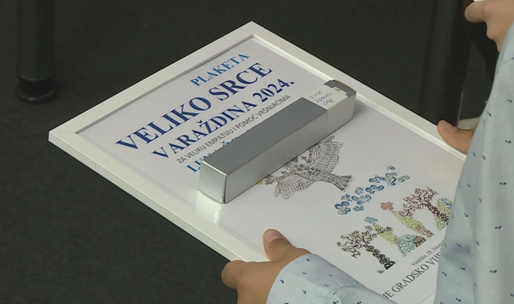 Plaketa "Veliko srce Varaždina"