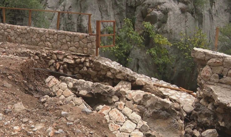 Velike štete od kiše i u NP Paklenica