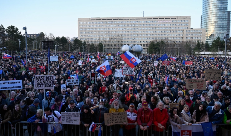 Prosvjed u Bratislavi
