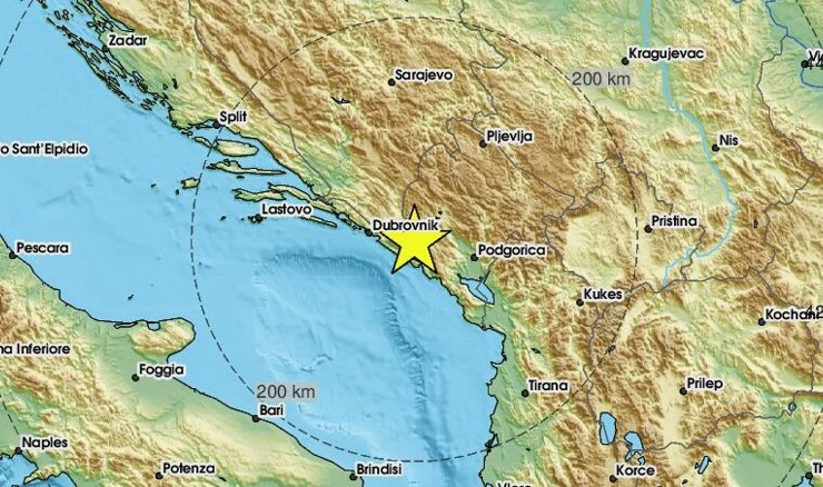 Potres kod Herceg Novog, osjetio se i u Dubrovniku