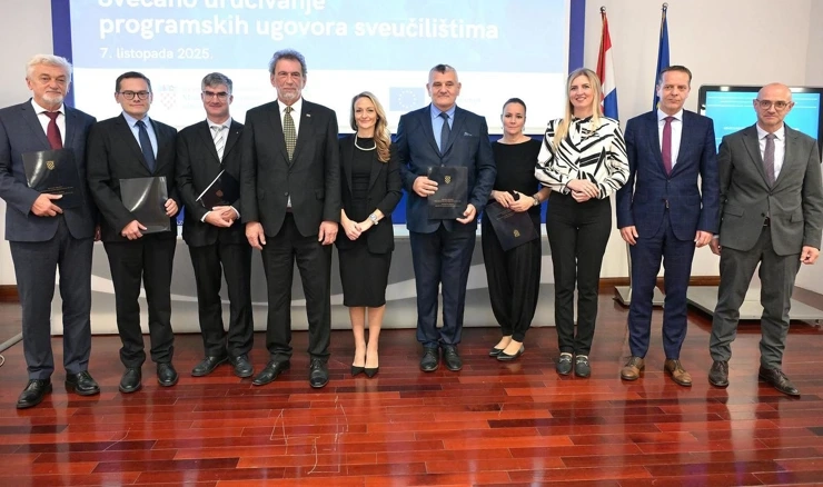 Potpisano prvih pet programskih ugovora za javna sveučilišta u Hrvatskoj