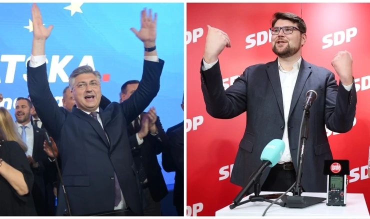 Andrej Plenković i Peđa Grbin