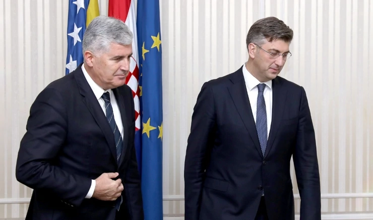 Andrej Plenković und Dragan Čović 