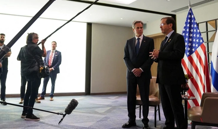 Antony Blinken i Isaac Herzog