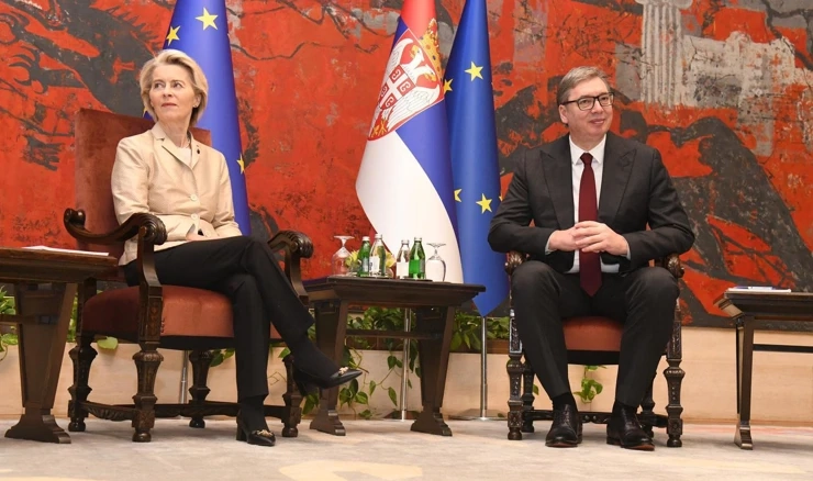  Aleksandar Vučić ugostio je predsjednicu Europske komisije Ursulu von der Leyen, koja boravi u službenom posjetu Srbiji 